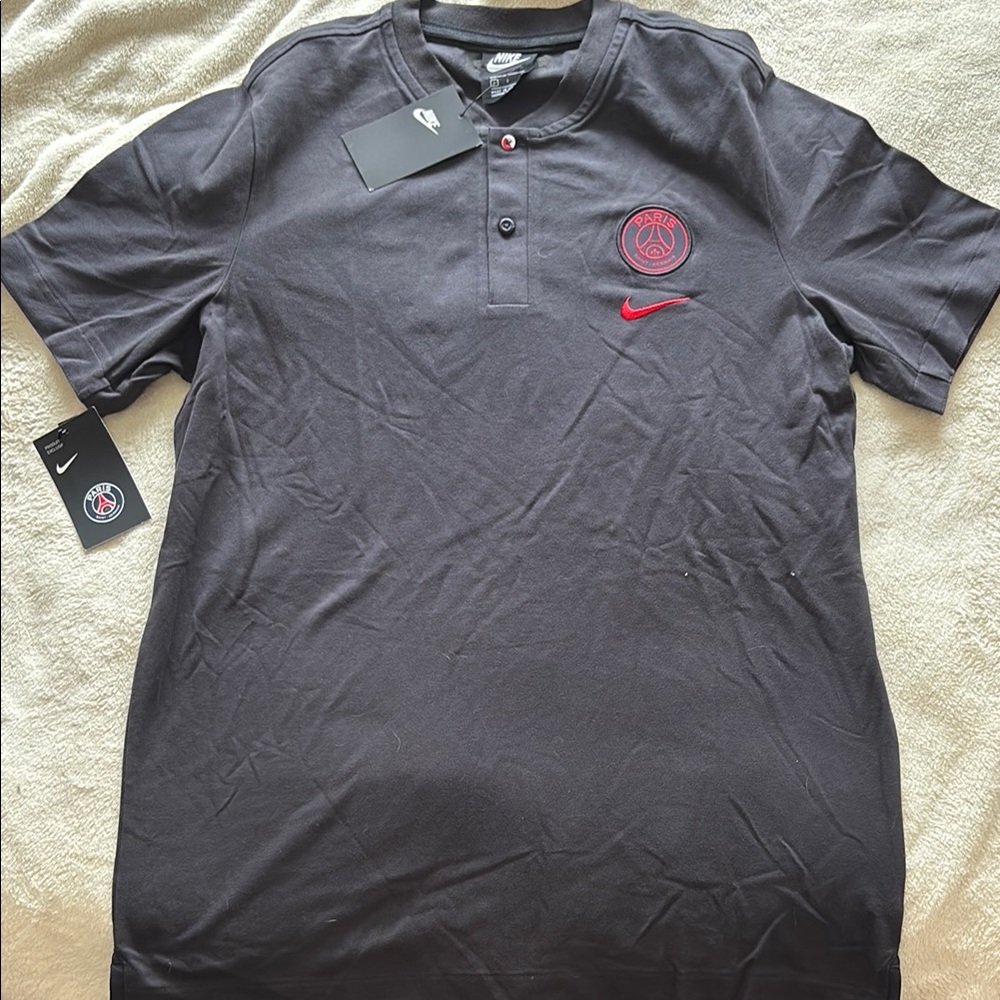 Men's Nike Black Paris Saint-Germain Modern Polo